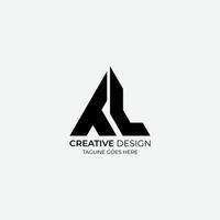 tc diseño de logotipo vectorial minimalista y moderno adecuado para empresas y marcas vector