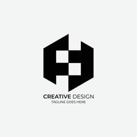 ff diseño de logotipo vectorial minimalista y moderno adecuado para empresas y marcas vector