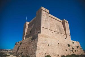 Views of St. Marys Tower on the island of Comino in Malta photo