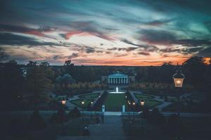 vistas de uppsala, suecia en otoño foto