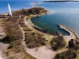 Lange Erik lighthouse in the north of Oland, Sweden photo