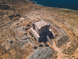 Views of St. Marys Tower on the island of Comino in Malta photo
