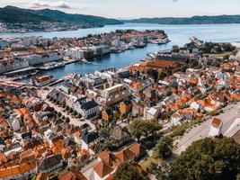 vistas desde alrededor de bergen en el oeste de noruega foto