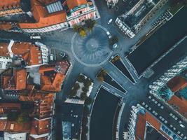 Drone views of the Slovenian capital of Ljubljana photo