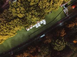 parque jardin vauban visto en lille, francia foto