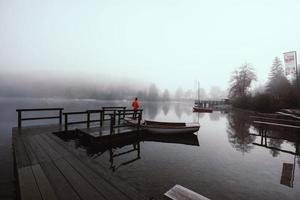 VIews of Lake Bohinj in Triglav National Park in Slovenia photo
