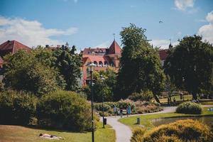 vistas alrededor de visby en gotland, suecia foto