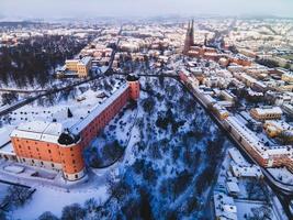 uppsala, suecia como se ve en el invierno foto