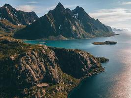 Views from Maervoll in the Lofoten Islands in Norway photo