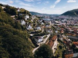 vistas desde alrededor de bergen en el oeste de noruega foto