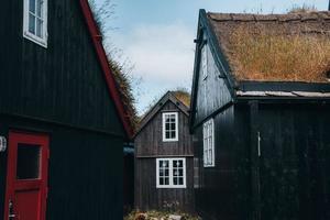 The Old Town of Torshavn in Faroe Islands photo