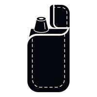 Vape device icon, simple style vector