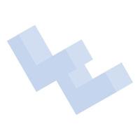 Check mark icon, isometric style vector