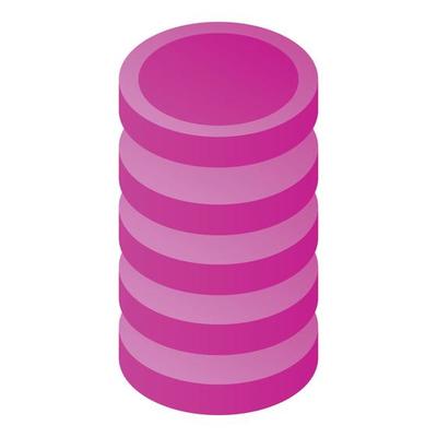 Wifi cylinder icon, isometric style