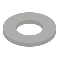 Metal shim icon, isometric style vector