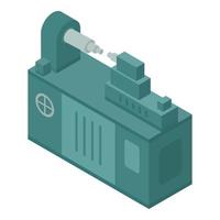 Machine-tool icon, isometric style vector