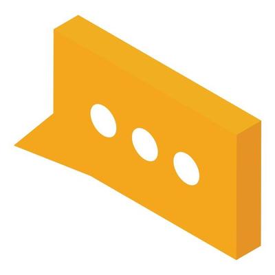 Three chat bubble icon, isometric style