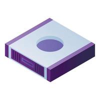 Wifi router icon, isometric style vector