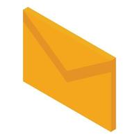 Mail icon, isometric style vector