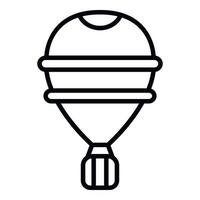 Aerostat icon, outline style vector