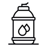 Bottle of milk icon, outline style vector