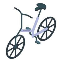 Electric bicycle icon, isometric style vector