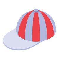 Baseball cap icon, isometric style vector