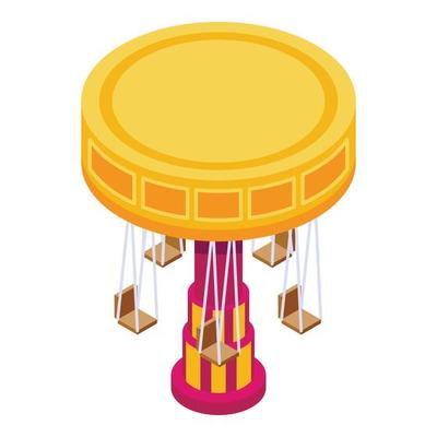 Carousel icon, isometric style
