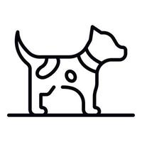 Puppy dog icon, outline style vector