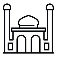 Sultan palace icon, outline style vector