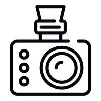 Extreme camera icon, outline style vector