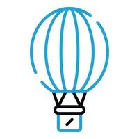 Air balloon icon, outline style vector