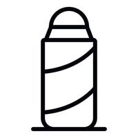 Mint deodorant roll icon, outline style vector