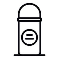 Deodorant roll icon, outline style vector