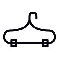 Clothes hanger icon, outline style vector