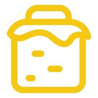 Honey jar icon, outline style vector