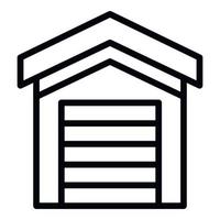 Garage rental icon, outline style vector