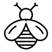 Wild bee icon, outline style vector