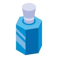 Odor perfume icon, isometric style vector