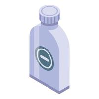 icono de perfume de hombre, estilo isométrico vector