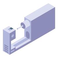 Piercing tool icon, isometric style vector