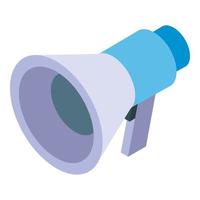 Megaphone icon, isometric style vector