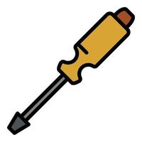 Phillips screwdriver icon color outline vector