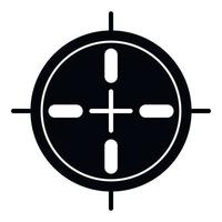 Sport sniper aim icon, simple style vector