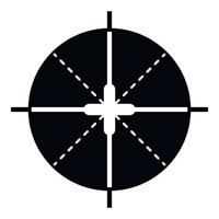 Sniper aim icon, simple style