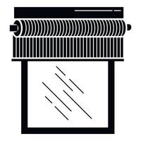 Window blind icon, simple style vector