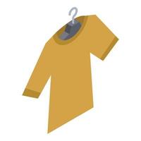 Tshirt on hanger icon, isometric style vector