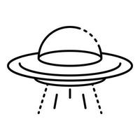 Ufo icon, outline style vector