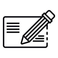Post receiver info icon, outline style vector