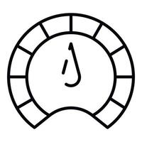 Medium tachometer icon, outline style vector